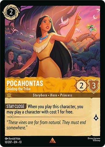 Pocahontas - Guiding the Tribe (Cold Foil) (Attack of the Vine!)(13-12/204)(R)