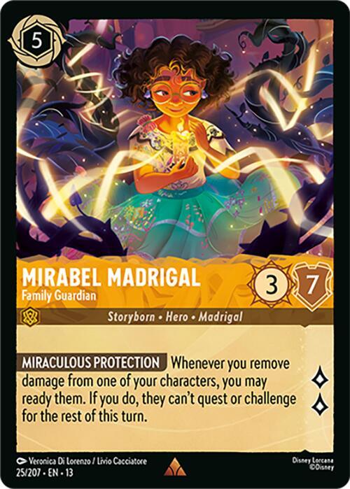 Mirabel Madrigal - Family Guardian (Cold Foil) (Attack of the Vine!)(13-25/204)(R)