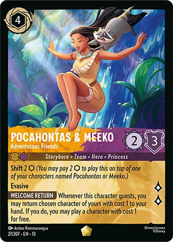 Pocahontas & Meeko - Adventurous Friends (Attack of the Vine!)(13-27/204)(L)