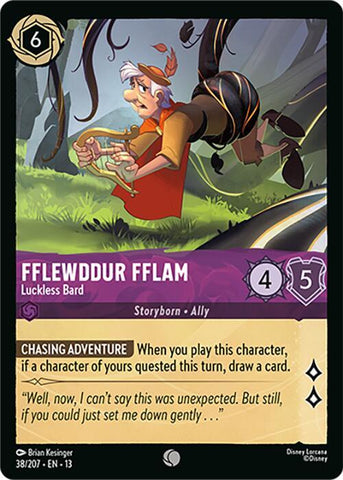 Fflewddur Fflam - Luckless Bard (Attack of the Vine!)(13-38/204)(C)