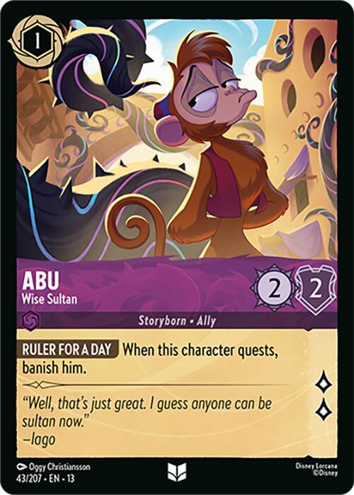 Abu - Wise Sultan (Cold Foil) (Attack of the Vine!)(13-43/204)(UN)