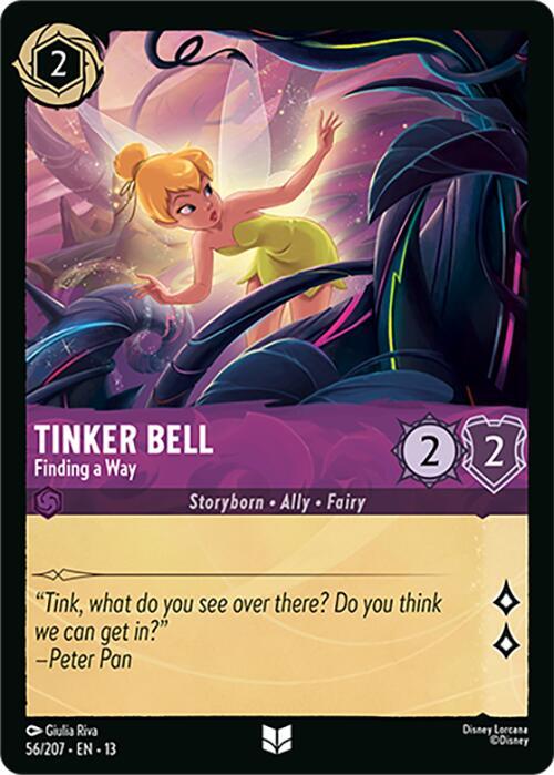 Tinker Bell - Finding a Way (Cold Foil) (Attack of the Vine!)(13-56/204)(UN)