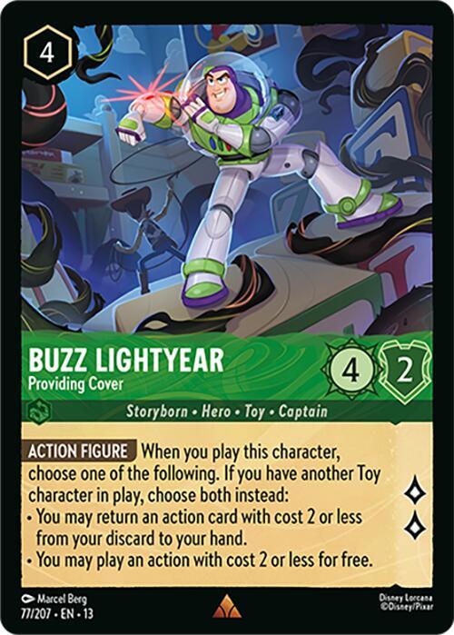 Buzz Lightyear - Providing Cover (Cold Foil) (Attack of the Vine!)(13-77/204)(R)