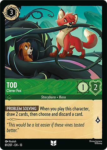 Tod - Clever Fox (Cold Foil) (Attack of the Vine!)(13-81/204)(UN)