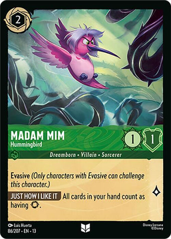 Madam Mim - Hummingbird (Cold Foil) (Attack of the Vine!)(13-86/204)(UN)