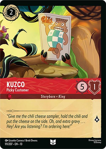 Kuzco - Picky Customer (Foil) (Cold Foil) (Attack of the Vine!)(13-111/204)(UN)