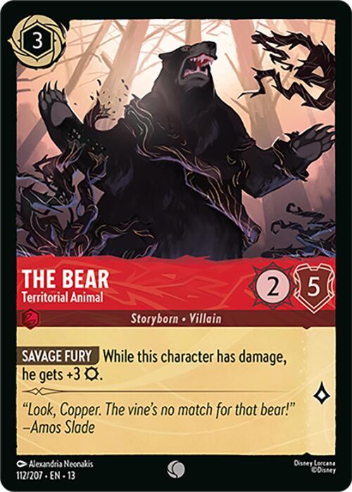 The Bear - Territorial Animal (Attack of the Vine!)(13-112/204)(C)