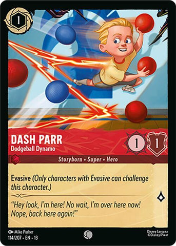 Dash Parr - Dodgeball Dynamo (Cold Foil) (Attack of the Vine!)(13-114/204)(C)