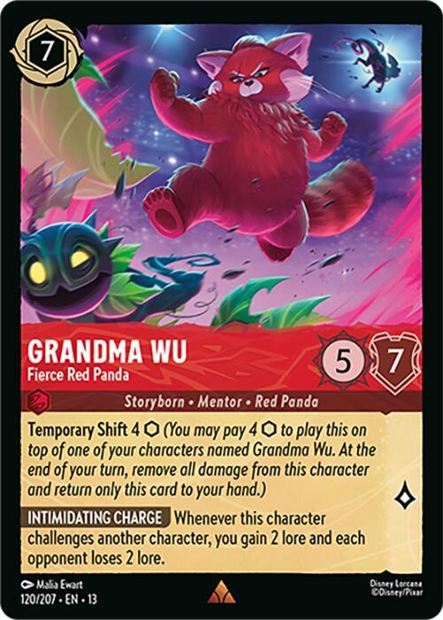 Grandma Wu - Fierce Red Panda (Cold Foil) (Attack of the Vine!)(13-120/204)(R)