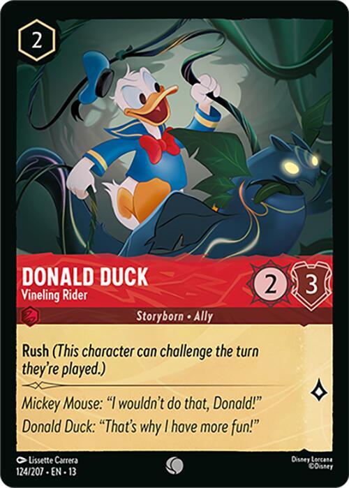 Donald Duck - Vineling Rider (Cold Foil) (Attack of the Vine!)(13-124/204)(C)