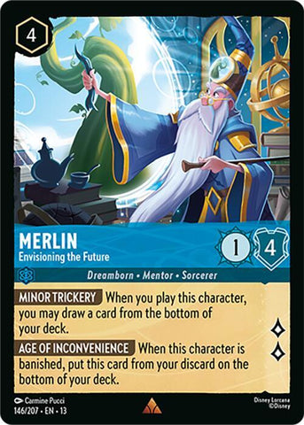 Merlin - Envisioning the Future (Cold Foil) (Attack of the Vine!)(13-146/204)(R)