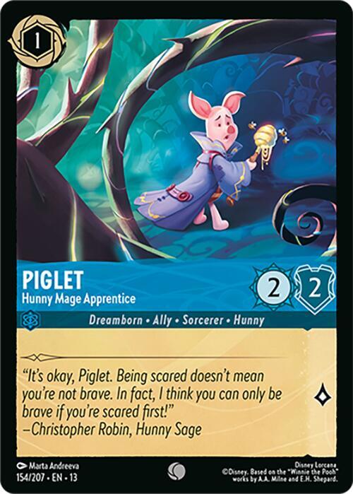Piglet - Hunny Mage Apprentice (Attack of the Vine!)(13-154/204)(C)