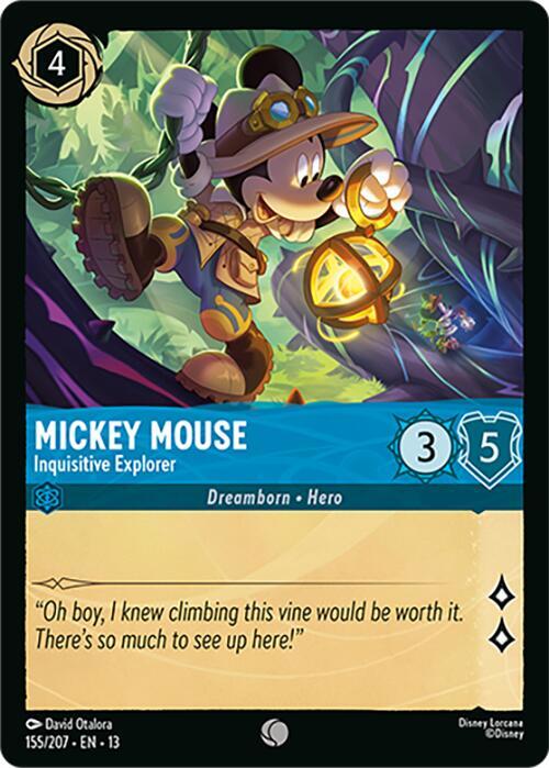 Mickey Mouse - Inquisitive Explorer (Cold Foil) (Attack of the Vine!)(13-155/204)(C)