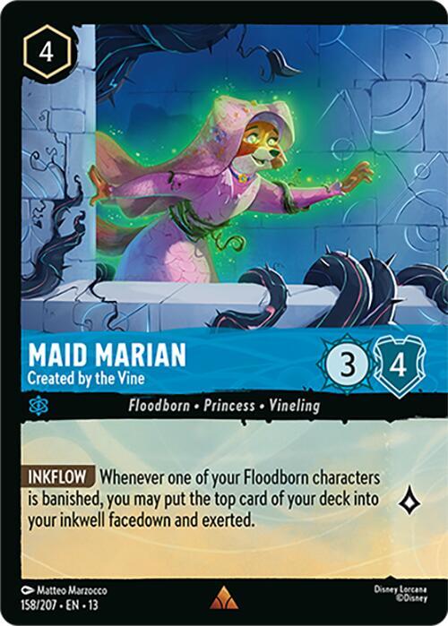 Maid Marian - Created by the Vine (Foil) (Cold Foil) (Attack of the Vine!)(13-158/204)(R)