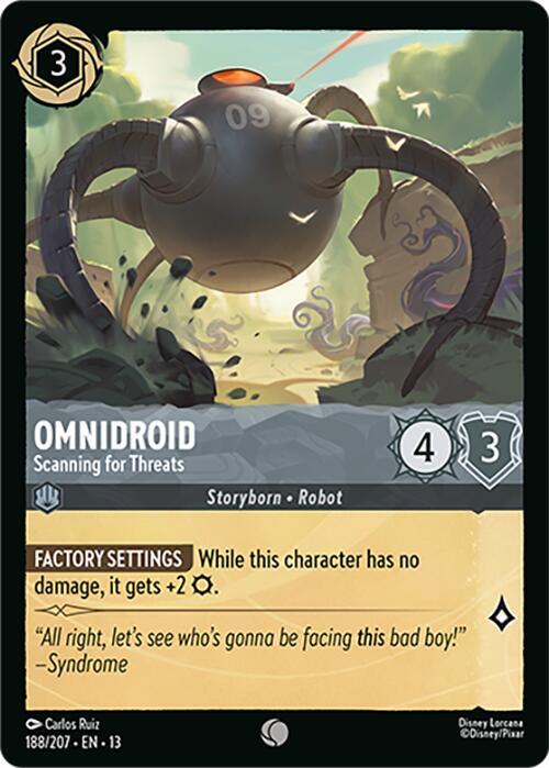 Omnidroid - Scanning for Threats (Cold Foil) (Attack of the Vine!)(13-188/204)(C)