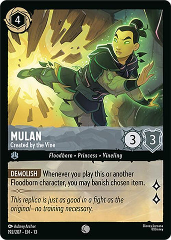 Mulan - Created by the Vine (Attack of the Vine!)(13-192/204)(C)