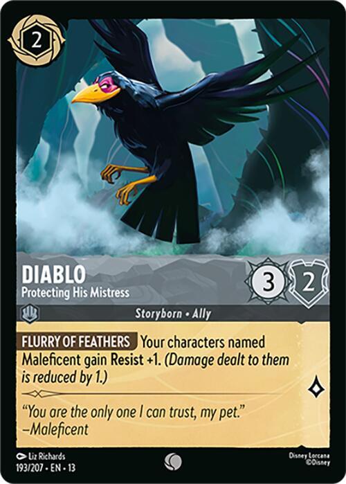 Diablo - Protecting His Mistress (Cold Foil) (Attack of the Vine!)(13-193/204)(C)