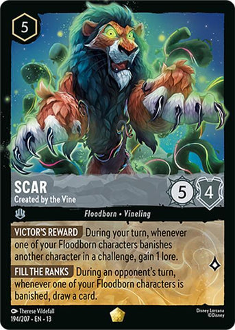 Scar - Created by the Vine (Cold Foil) (Attack of the Vine!)(13-194/204)(L)