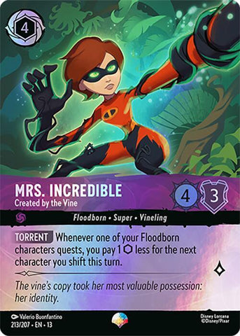 Mrs. Incredible - Created by the Vine (Epic) (Holofoil) (Attack of the Vine!)(13-213/204)(EP)