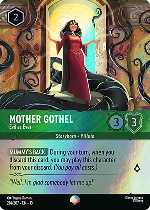 Mother Gothel - Evil as Ever (Epic) (Holofoil) (Attack of the Vine!)(13-214/204)(EP)