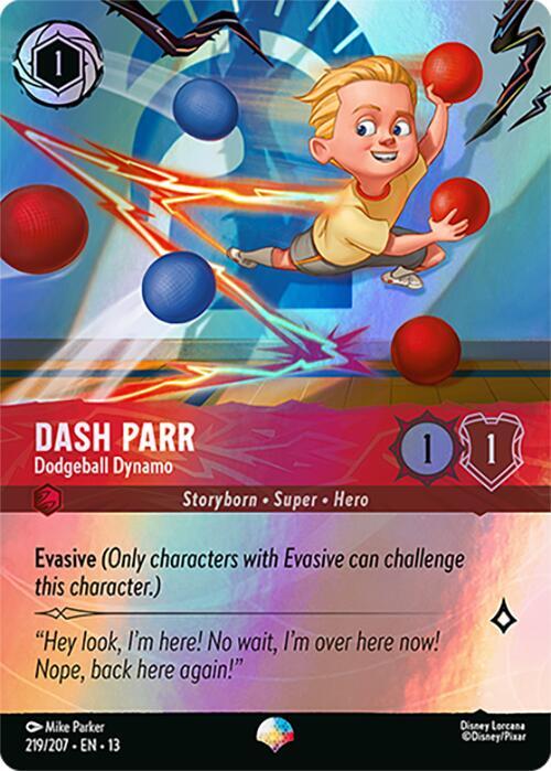Dash Parr - Dodgeball Dynamo (Epic) (Holofoil) (Attack of the Vine!)(13-219/204)(EP)