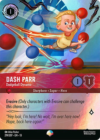 Dash Parr - Dodgeball Dynamo (Epic) (Holofoil) (Attack of the Vine!)(13-219/204)(EP)