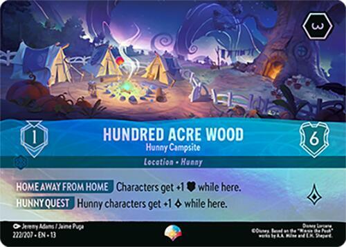 Hundred Acre Wood - Hunny Campsite (Epic) (Holofoil) (Attack of the Vine!)(13-222/204)(EP)