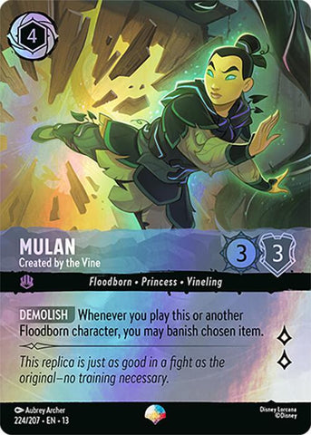 Mulan - Created by the Vine (Epic) (Holofoil) (Attack of the Vine!)(13-224/204)(EP)