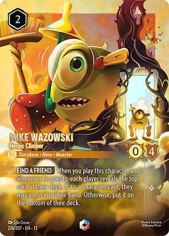 Mike Wazowski - Heroic Climber (Enchanted) (Holofoil) (Attack of the Vine!)(13-226/204)(EN)