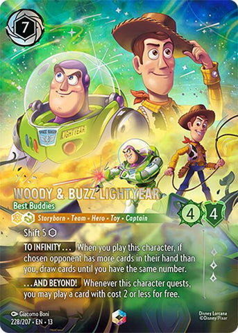 Woody & Buzz Lightyear - Best Buddies (Enchanted) (Holofoil) (Attack of the Vine!)(13-228/204)(EN)