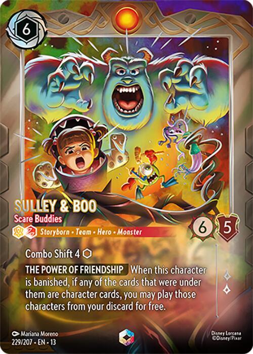 Sulley & Boo - Scare Buddies (Enchanted) (Holofoil) (Attack of the Vine!)(13-229/204)(EN)