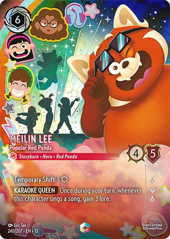 Meilin Lee - Popular Red Panda (Enchanted) (Holofoil) (Attack of the Vine!)(13-240/204)(EN)
