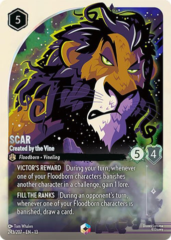 Scar - Created by the Vine (Enchanted) (Holofoil) (Attack of the Vine!)(13-243/204)(EN)
