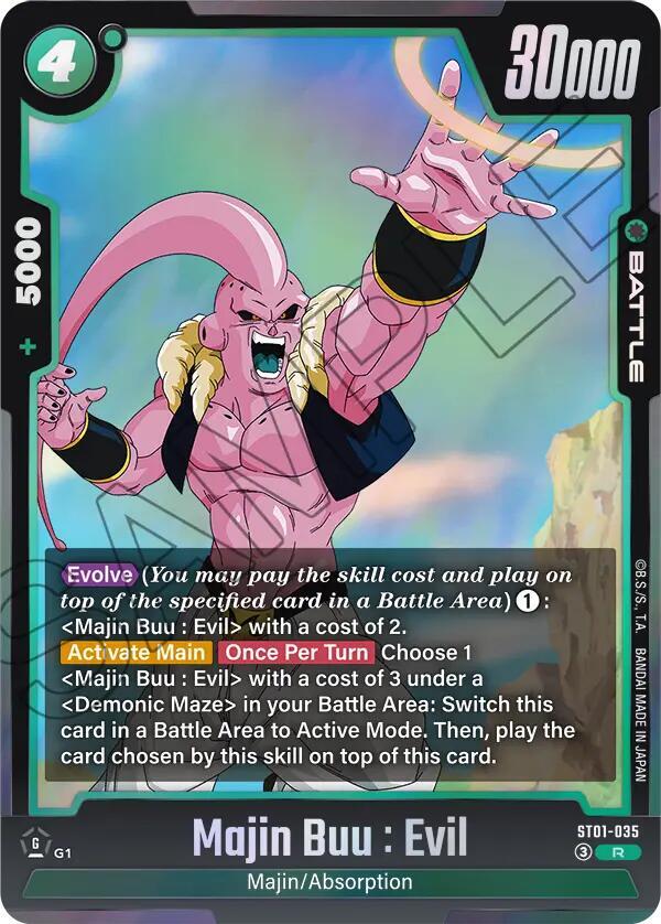 Majin Buu : Evil [035] [Foil] (ST01-035)(R)