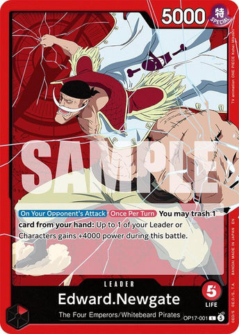 Edward.Newgate (001) (The World's Strongest Warriors)(OP17-001)(L)