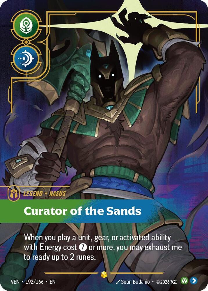 Nasus - Curator of the Sands (Overnumbered) (Foil) (Vendetta)(VEN-192/166)(R)