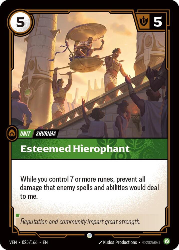 Esteemed Hierophant (Vendetta)(VEN-025/166)(C)