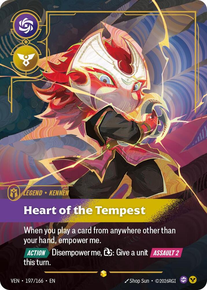 Yordle, Kennen - Heart of the Tempest (Overnumbered) (Foil) (Vendetta)(VEN-197/166)(R)