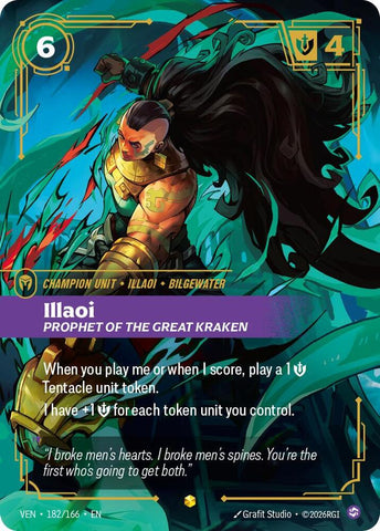 Illaoi, Prophet of the Great Kraken (Overnumbered) (Foil) (Vendetta)(VEN-182/166)(R)