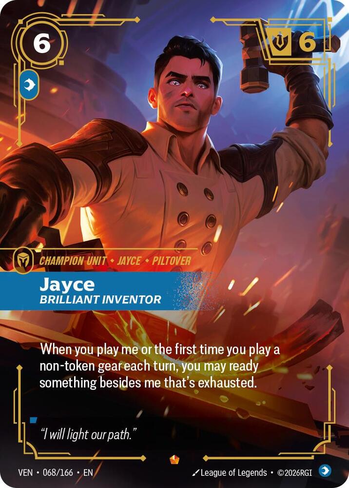 Jayce, Brilliant Inventor (Foil) (Vendetta)(VEN-068/166)(E)