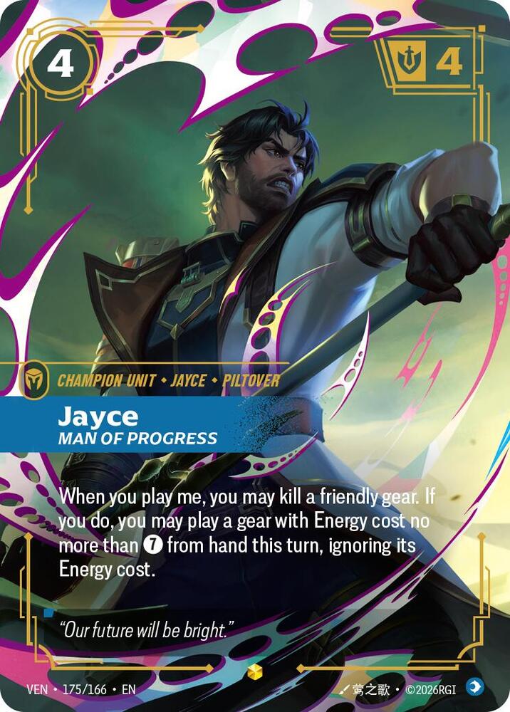 Jayce, Man of Progress (Foil) (Vendetta)(VEN-175/166)(R)