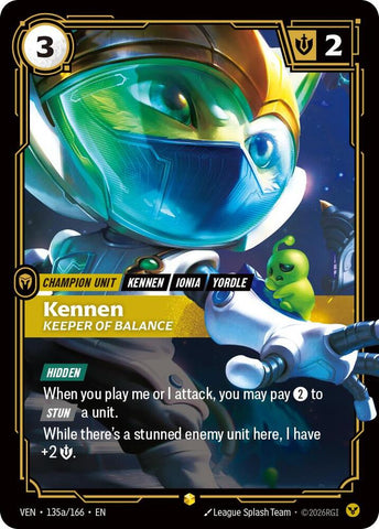 Kennen, Keeper of Balance (Alternate Art) (Foil) (Vendetta)(VEN-135a/166)(R)