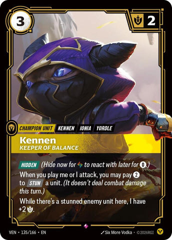 Kennen, Keeper of Balance (Foil) (Vendetta)(VEN-135/166)(R)