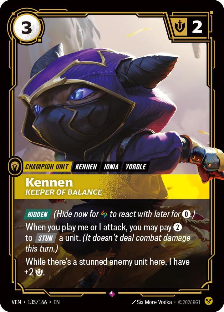 Kennen, Keeper of Balance (Foil) (Vendetta)(VEN-135/166)(R)