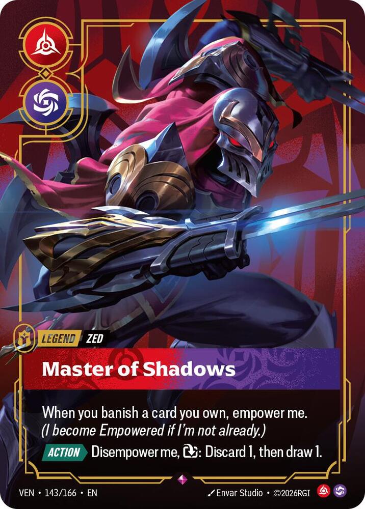 Zed - Master of Shadows (Foil) (Vendetta)(VEN-143/166)(R)