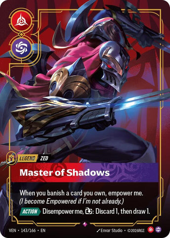 Zed - Master of Shadows (Foil) (Vendetta)(VEN-143/166)(R)