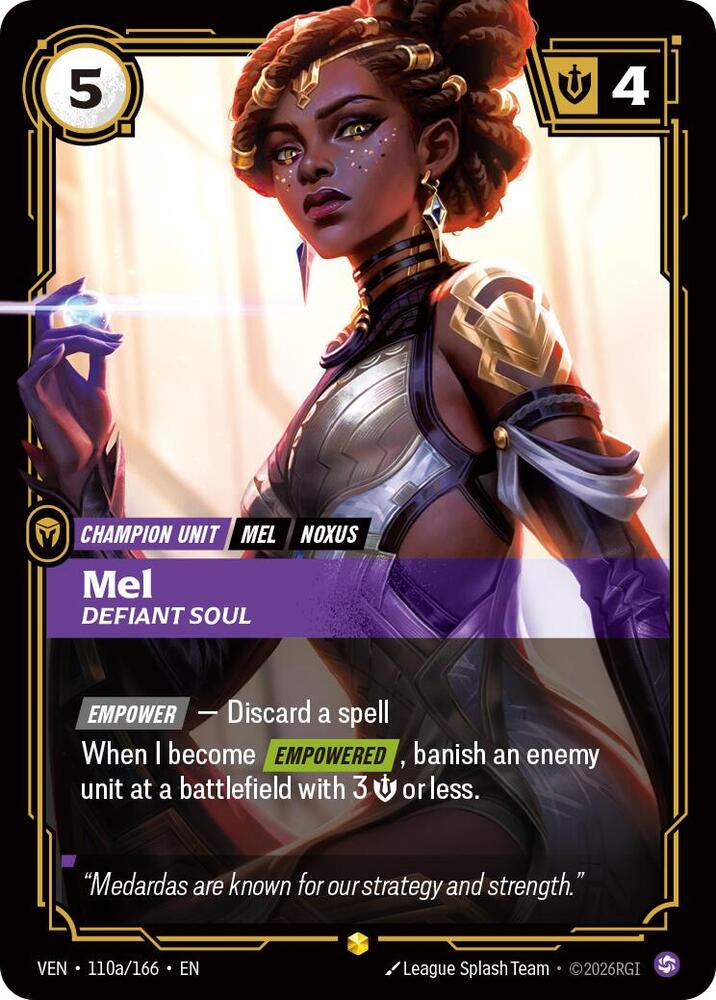 Mel, Defiant Soul (Alternate Art) (Foil) (Vendetta)(VEN-110a/166)(R)
