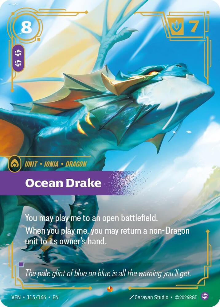 Ocean Drake (Foil) (Vendetta)(VEN-115/166)(E)