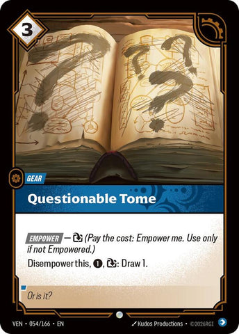 Questionable Tome (Vendetta)(VEN-054/166)(C)