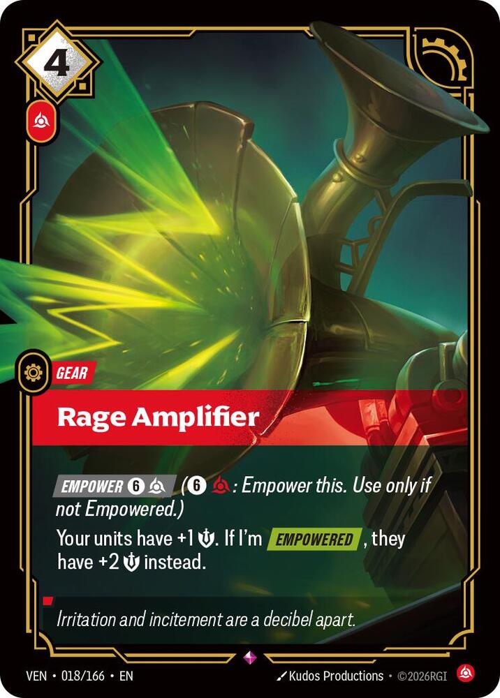 Rage Amplifier (Foil) (Vendetta)(VEN-018/166)(R)